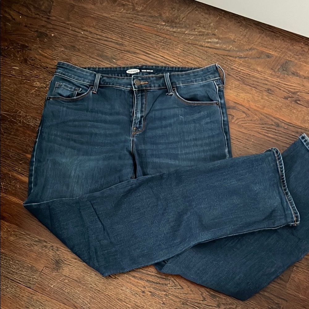 Old Navy Medium Blue Boot-Cut Jeans